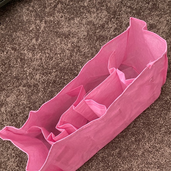 Bag Organizer 7 Slots Pink Nylon - Picture 2 of 9
